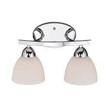 Stalling bathroom lighting is an easy diy project that will make getting ready in the morning a delight. Patriot Lighting Orion Chrome 2 Light Vanity Light At Menards