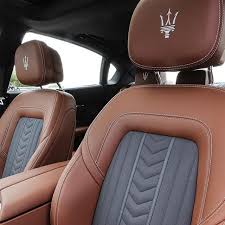 The Trident Lies On Only The Best Quality Leather For The Best Quality Drive Quattroportegts Earnhardtmaserati Leather Car Seat Covers Volkswagen Car Seats