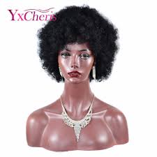 One of the most effortless short curly hairstyles for black women is the curly afro. 1970s Afro Wig Big Curly Hair Synthetic Retro Cosplay Wigs For Women And Men Black Hair Fluffy Wigs For Women Synthetic None Lace Wigs Aliexpress
