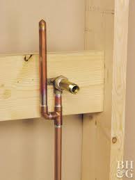 How To Run Copper Supply Lines Copper Plumbing Plumbing Plumbing Installation
