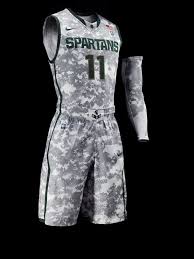 Fab five (university of michigan) — fab five was the nickname for a 1991 university of michigan men s basketball team recruitment class that is considered to by some to be the greatest class ever recruited. Nike Digital Camouflage Uniform For Michigan State University Basketball Carrier Classic College Basketball Jersey Basketball Uniforms Basketball Uniforms Design