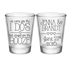 100x Custom Wedding Favors 2 Side Shot Glasses 1 75 Oz Clear We Came For The I Do S 1 Wedding Shot Glasses Wedding Gift Favors Personalized Wedding Favors