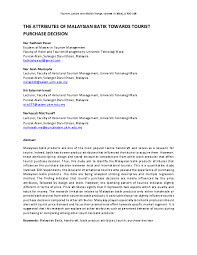 Basic information about company law in malaysia. Pdf The Attributes Of Malaysian Batik Towards Tourist Purchase Decision Nur Fazlia Academia Edu