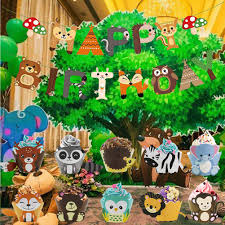 Planning your shower will be a hoot with this collection of woodland baby shower decorations, invitations, tableware, and owl baby shower favors. Buy 25pcs Woodland Animal Cupcake Wrappers Woodland Happy Birthday Banner Woodland Theme Party Decorations For Baby Shower Kids Birthday Party Supplies Online In Vietnam B0913g991k