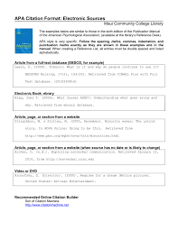 Apa Citation Format For The Reference List Page