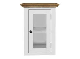 Moderner badezimmer hängeschrank, den sie hervorragend mit anderen möbelstücken kombinieren können. Bad Hangeschrank Kenia Weiss Mit Glastur Woodkings Shop