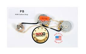 Contains the following allparts parts: 920d Custom Shop Pb P Bass Wiring Harness W Knurled Knobs Reverb