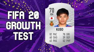 Fifa 21 growth test with takefusa kubo! Takefusa Kubo Growth Test Fifa 20 Career Mode Youtube
