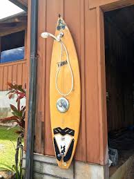 Surfboard Shower Surf House Beach House Decor Surfboard Decor