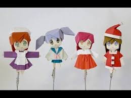 How To Make Manga Origami Body Anime Crafts Origami Girl Origami Art