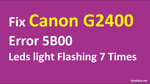 Canon recommends to use new genuine canon cartridges in order to obtain optimum qualities. The Best Way To Reset Canon G2400 Error 5b00 Waste Ink Counter Wic Reset Key