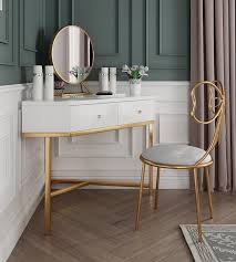 Glam up your morning routine with these 19 makeup vanity ideas. Nordic Dressing Table Bedroom Small Apartment Modern Simple Luxury Corner Makeup Table Net Red Makeup Table Dressers Aliexpress