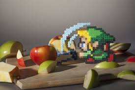 Personnages De Jeux Video En Perles Hama Art Perle Personnages De Jeu Video Perles Hama