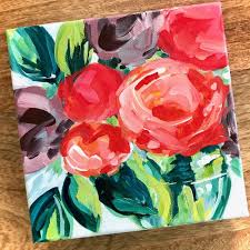 Painting tutorial acrylic flowers | katie jobling art. Flower Painting With A Limited Color Palette How To Paint Flowers On Canvas With Acrylic Paint Video Tutorial Elle Byers Art