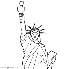 Click the button below to download and print this coloring sheet. Lady Liberty Columbia Coloring Pages