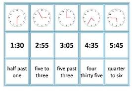 Analogue And Digital Time Memory Matching Game Learning Math Math School Math Time