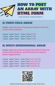 Html Tutorial How To Post An Array With Html Form Html Webdeveloper Coding Programming Beg Html Tutorial Web Development Programming Web Design Programs