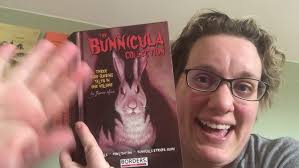 Markell Hall librarian Mrs. Samuel reading part of "Bunnicula" (chapter  book, part 3)