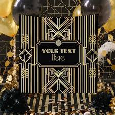 With some of the most iconic styles, some the most influential art, and some of the most significant events in american history, the '20s are an easy pick for a party theme. Roaring 20 S Party Decorpersonalized Great Gatsby Party Etsy In 2021 20s Party Decorations Roaring 20s Party Gatsby Party Decorations