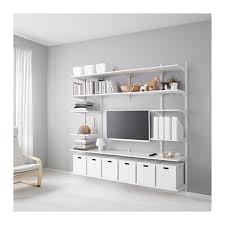 Wall Upright Shelves White 82 5 8x16 1 8x77 1 2 Ikea Algot Shelves Shelving