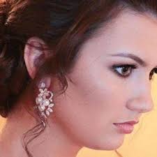 Rose Gold Bridal Earrings, Bridal Jewelry, Vintage Style Wedding Earrings,  Statement Chandelier Earrings, Crystal Earrings Dangle Earrings