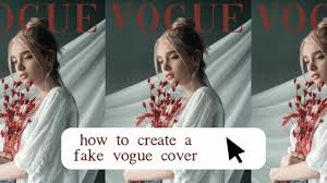 How To Create A Fake Vogue Magazine Cover Tiktok Trend Vogue Magazine Covers Magazine Cover Vogue Magazine