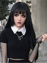 Creative hairstyles up hairstyles haircuts phoenix hair piercing coiffure hair twisted hair edgy gothic mode gothic lolita gothic dress alternative mode alternative fashion goth beauty dark. Long Straight Hair Natural Black Lolita Wig