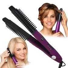 Curl your hair with these stylers. 2 In 1 Ionic Hair Styler Hot Brush Ceramic Flat Iron Hair Straightener Curler Brush D001 Shopee Philippines
