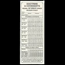 Doctrine And Covenants Reading Chart Bookmark