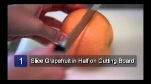 The most popular way to cut a grapefruit is to cut it in half, and then scoop out the segments with a grapefruit knife or a grapefruit spoon. How To Eat Grapefruit Youtube