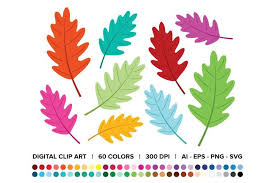 Download 63,690 tree free vectors. Tree Leaf Clip Art Png Svg Vector Oak Plant All Season Etsy Clip Art Art Set Digital Graphics