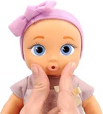 IMC Toys Be Loved Babies Minis Jessie Muñeca Realista de 8.6 Pulgadas con  Piel Suave para bebé, Traje Lila, para niños de 18 Millones de años