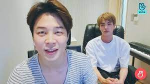 Yeah, so lucky to catch both . Bts Maknae Line Bts Vlive Jimin And Jin Live On Facebook