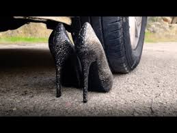 Crushing Crunchy Soft Things By Car Floral Foam High Heels Shoes And More Youtube In 2020 Heels High Heel Shoes Floral Foam