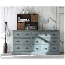 Comptoir Meuble De Ma C Tier Gris Bleu Chatelet Maisons Du Monde Meuble De Metier Mobilier De Salon Meuble A Tiroir