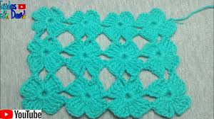El punto abanico, o punto concha, es el patrón en que se tejen múltiples varetas en un mismo punto. Como Tejer Punto Flores A Crochet Paso A Paso Youtube