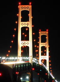 The first bridge walk during the bridge's dedication ceremony in june, 1958 and only 68 people walked across the mackinac bridge that year. Free Stock Photo Of Mackinac Bridge At Night Download Free Images And Free Illustrations