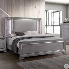 5, 6 and 7 pc sets. Alanis Light Gray Cal King Upholstered Panel Bed From Furniture Of America Coleman Furniture