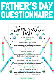 If you fail, then bless your heart. Father S Day Questionnaire Free Printable The Printables Fairy