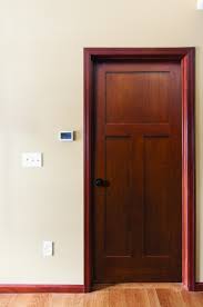 The Poplar 3 Panel Mission Door Prefinished In Gunstock Will Save You Work And Look Beautiful Replacing Interior Doors Doors Interior Painted Front Doors