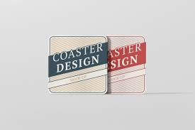 Square Coaster Mock Up Round Corner By Visconbiz On Envato Elements Business Card Mock Up Free Business Card Mockup Square Business Card