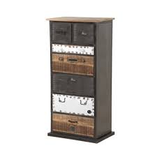 Un choix unique de meuble rangement tiroir disponible dans notre magasin. Meuble A 7 Tiroirs De Rangement Bois Et Metal Style Vintage