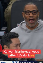 Kenyon Martin Proudly Supports Son's Impressive Dunk