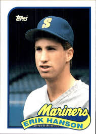 1989 Topps Traded TIFFANY #45T Erik Hanson RC SEATTLE MARINERS ROOKIE