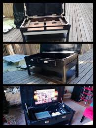 5 out of 5 stars with 1 ratings. I Actually Made This This Week Hidden Tv In A Coffee Table Coffee Table Attic Game Room Coffee Table Games