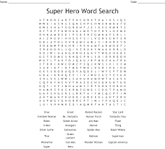 Check spelling or type a new query. Superheroes Crossword Wordmint