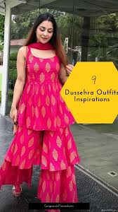 Top 9 Dussehra Outfits Inspirations That Are Trending In 2019 Party Wear Dresses Indian Gowns Dresses Designer Party Wear Dresses