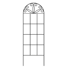 Garden Accents 12 In W X 36 In H Black Garden Trellis Garden Trellis Dream Backyard Garden Backyard Garden Landscape