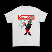 This pullover hoodie is also best gift for birthday, chirstmas, new year, father's day, mother's day, valentine's day, st. Bugs Rabbit Supreme And Gucci Mashup Shirts Teextee Store