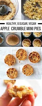 Healthy Apple Crumble Mini Pies Beauty Bites Recipe Healthy Apple Pie Recipe Apple Crumble Recipe Apple Crumble With Oats
